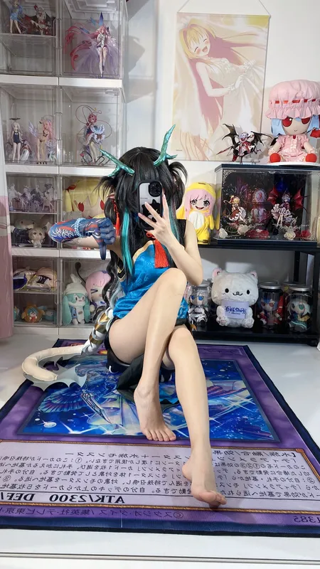 明日方舟 夕·染尘烟旗袍 - 白栎Shirly