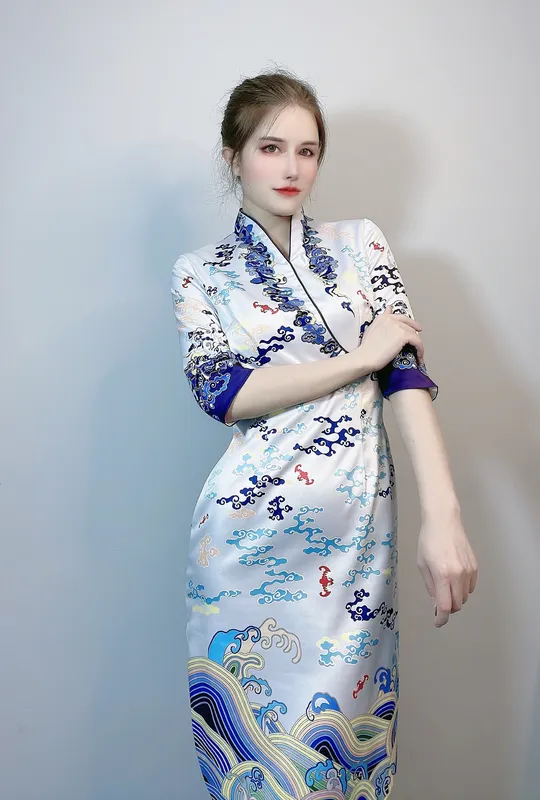 海航中式旗袍空姐 - 鹿八岁baby